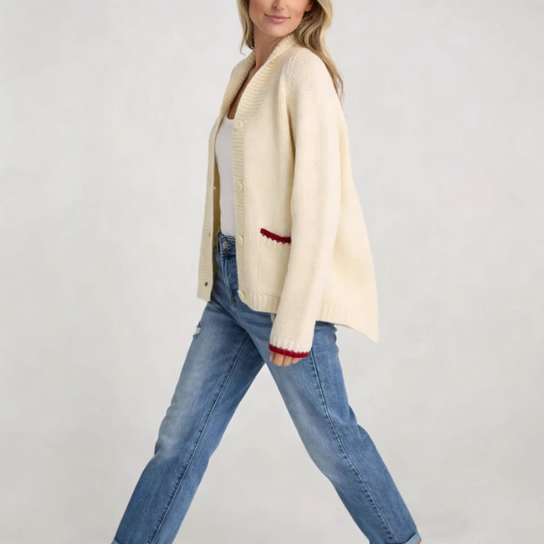 Cardigan pour femmes avec motif de crabe créatif Levoire