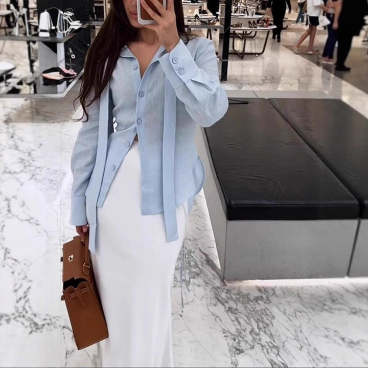Blouse Élégante pour Femmes avec Ceinture Chic Levoire