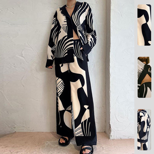 Ensemble en tissu à la mode pour femmes avec motif graphique Levoire