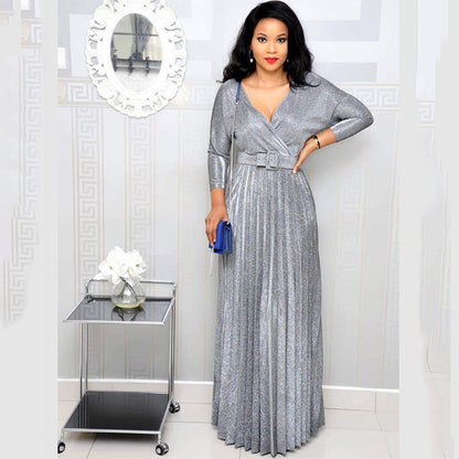 Levoire | Jupes A-ligne élégante avec ceinture en tissu brillant