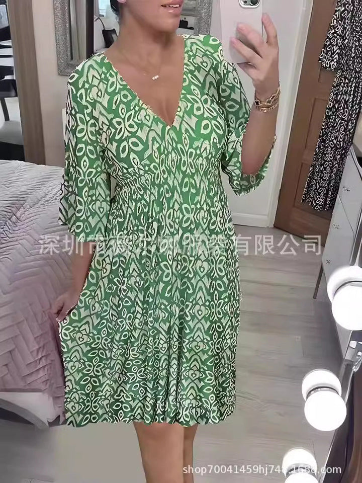 Levoire | Robe de plage à col montant détachable Vert