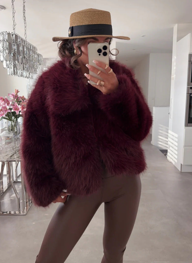 Veste en fourrure polaire pour femmes avec une coupe élégante et un intérieur doux Levoire