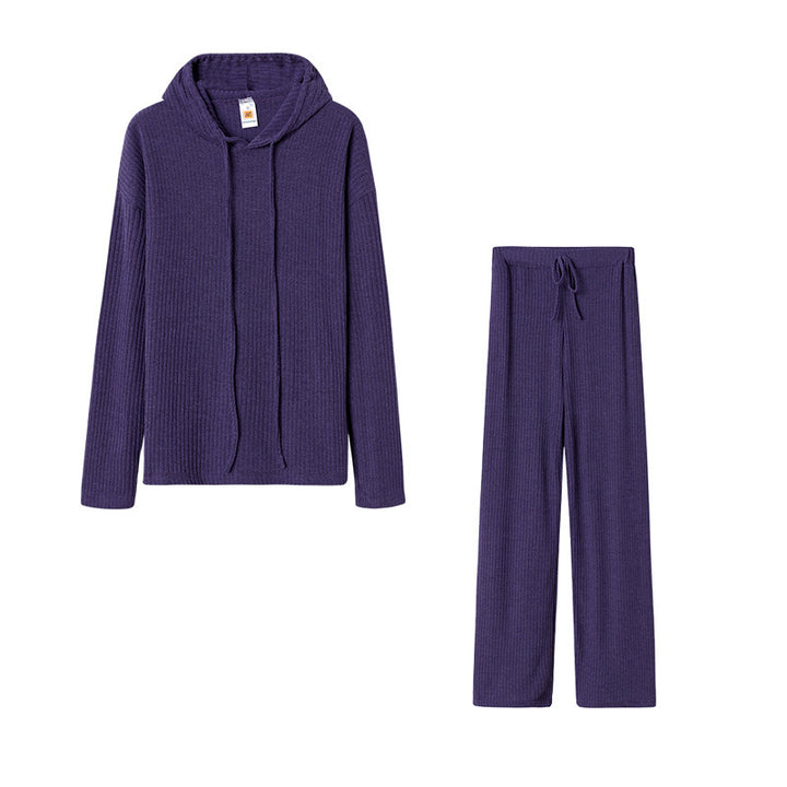 Women's Relax Suit with Hood and Wide Leg Levoire