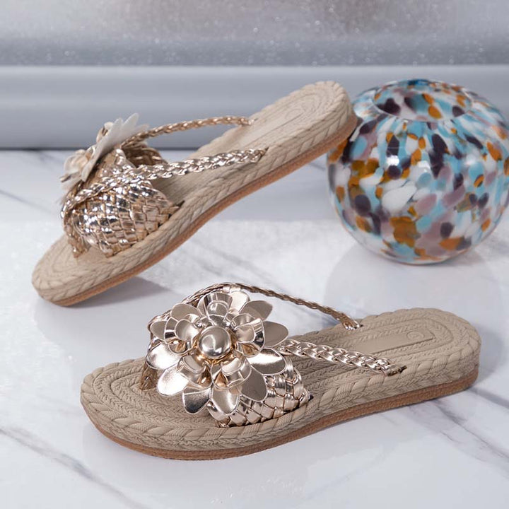 Levoire | Chaussures Plates Avec Fleurs 3D