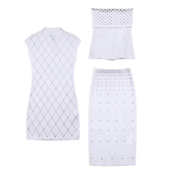 Levoire | Top combiné jupe tricot à clous