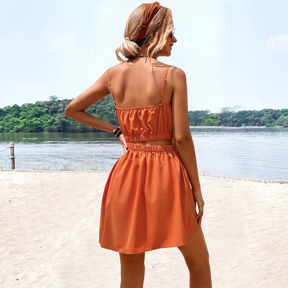 Robe d'été pour femmes avec élastique stylé et silhouette élégante Levoire