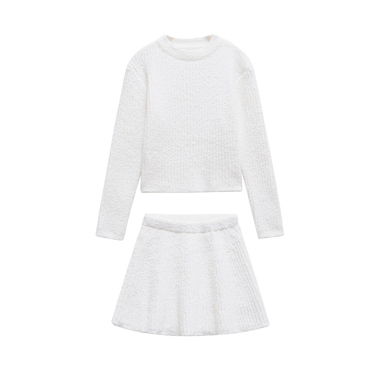 Levoire | Pull en tricot élégant Ensemble de jupe courte tricotée