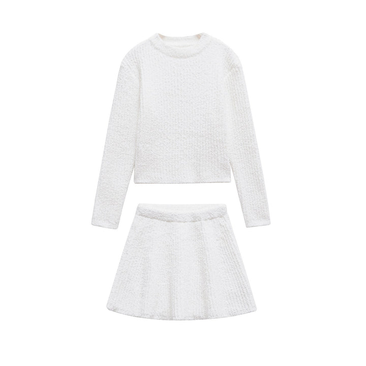 Levoire | Pull en tricot élégant Ensemble de jupe courte tricotée