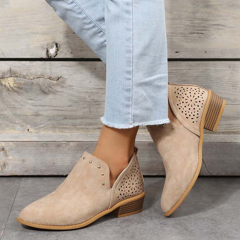 Levoire | Bottines Creuses À Bout Pointu Kaki