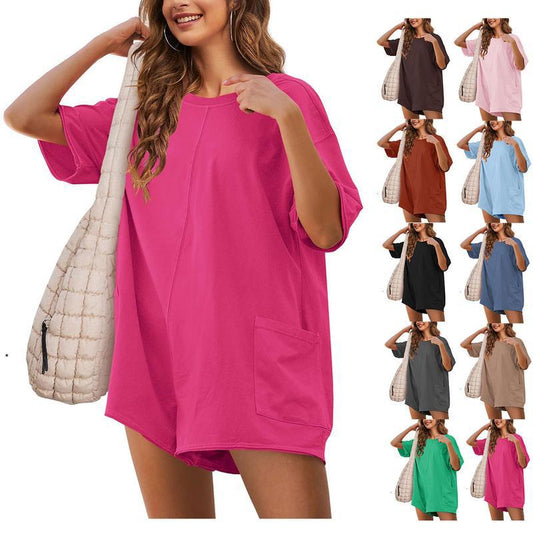 Levoire | Dos nu décolleté d'été Combinaison à col en V short