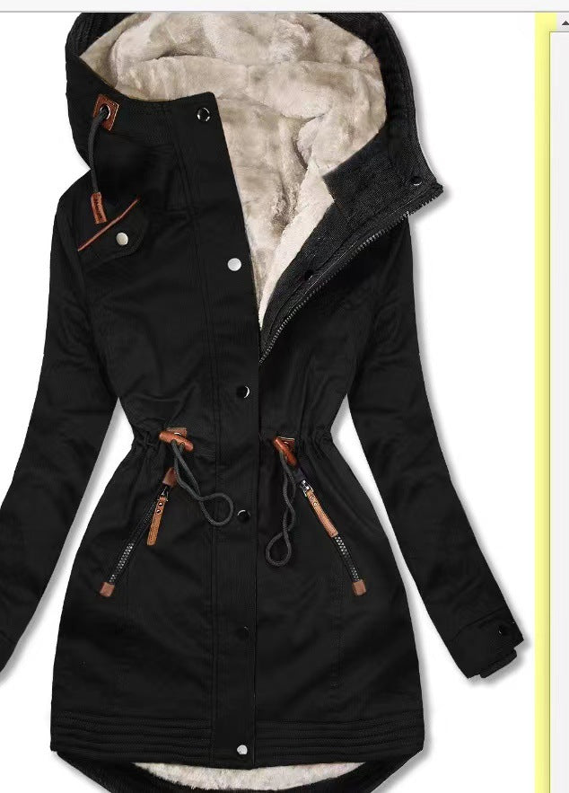 Levoire | Manteau glamour et chaud Noir