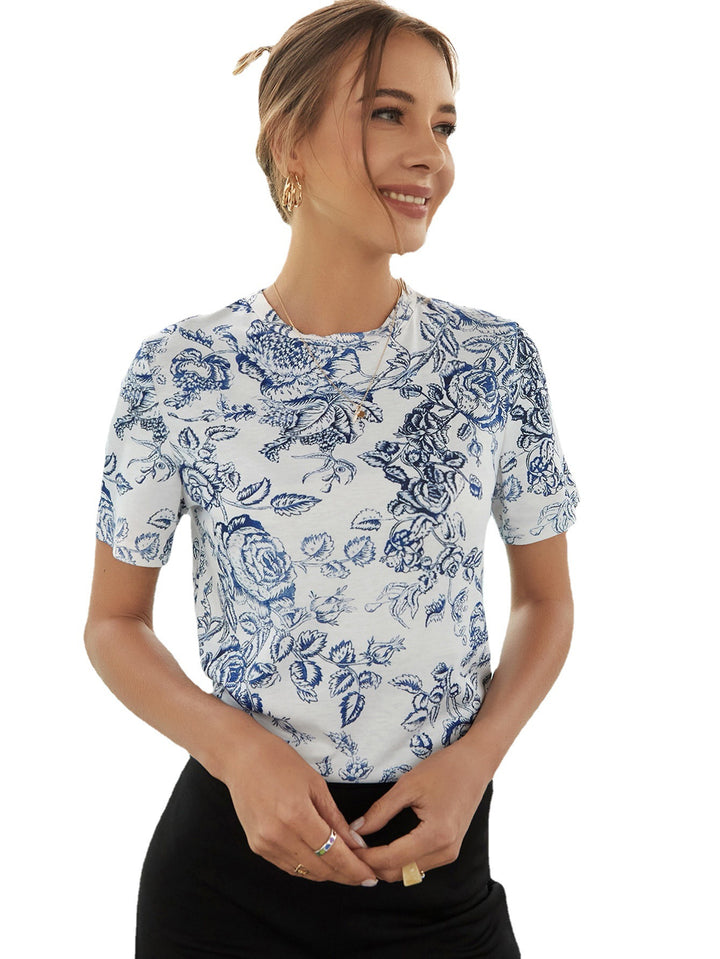T-shirt floral pour femmes Levoire