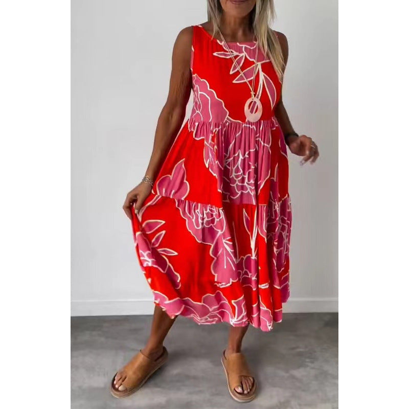 Levoire | Nœud papillon Mode Imprimé Sans manches Nœud papillon Rot