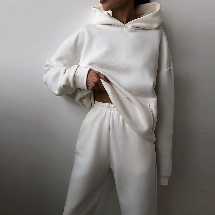 Ensemble de sweat à capuche surdimensionné et de pantalon de jogging pour femmes Levoire