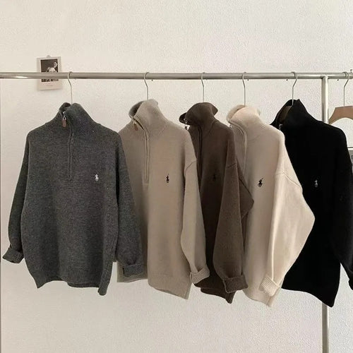 Levoire | Veste à fermeture éclair pour femmes Waffle-tricot, Ajustement confortable