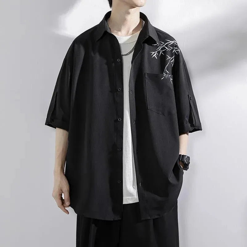 Levoire | Chemise à manches courtes pour hommes Musta XT4138