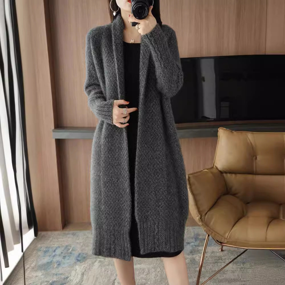 Cardigan pour femmes avec motif moderne en câble et devant ouvert Levoire