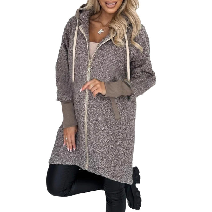 Veste en polaire à la mode pour femmes avec doublure confortable et capuche Levoire