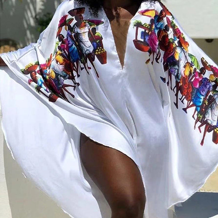 Levoire | Glamourös Décontracté Sexy Robe Longue Blanc