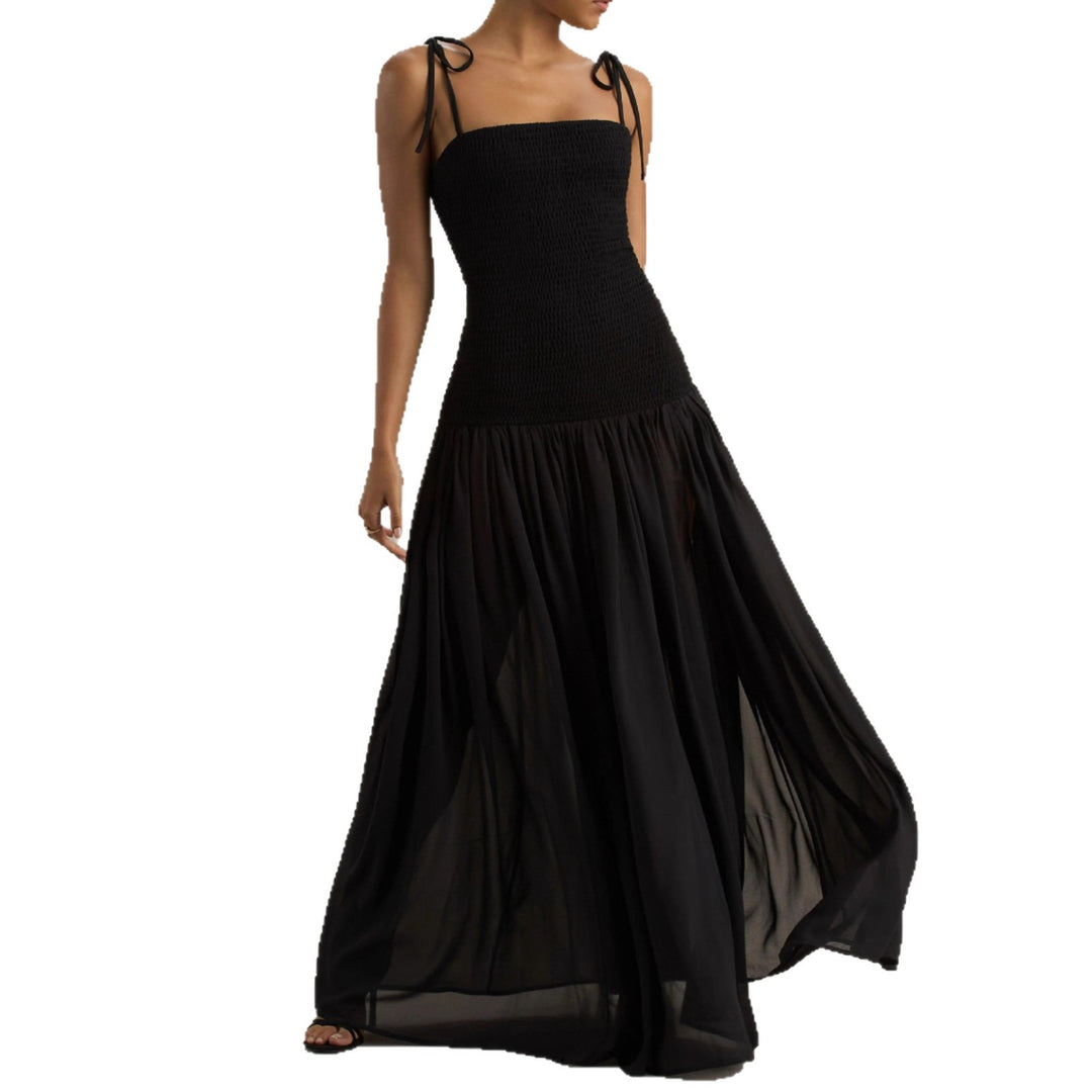 Robe maxi pour femmes avec bretelles spaghetti réglables et coupe élégante Levoire