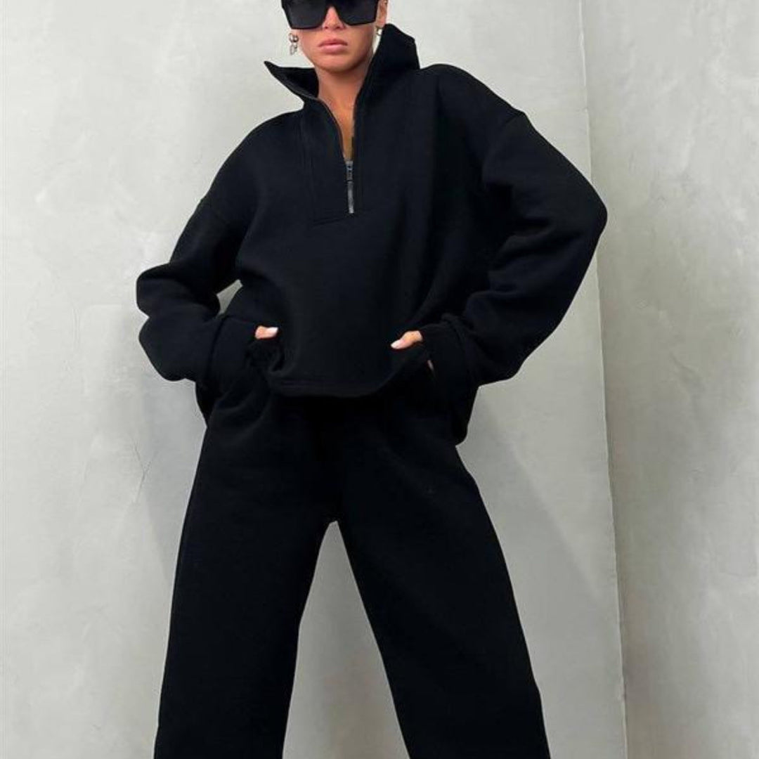 Levoire | Rento robe à zip - ensemble deux pièces noir