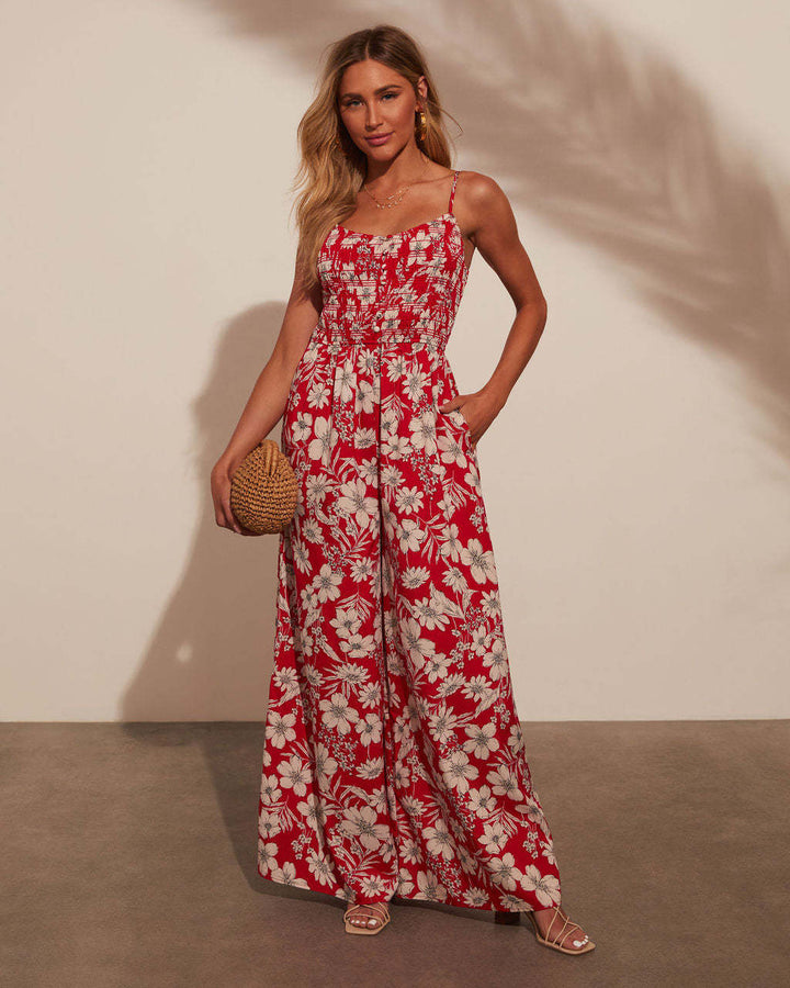Robe maxi élégante décontractée pour femmes avec des motifs floraux Levoire
