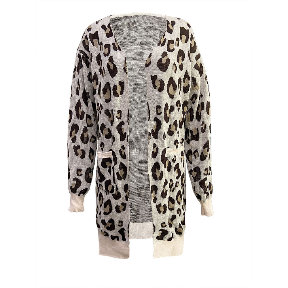 Cardigan femme avec motif léopard et poches pratiques Levoire