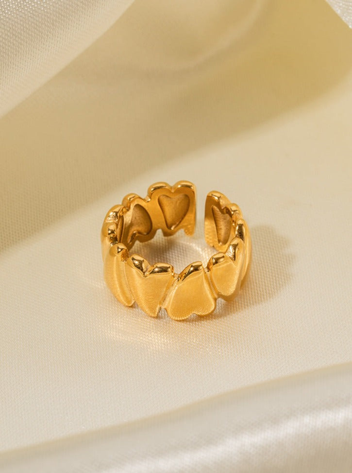 Levoire | Or Acier Inoxydable Amour Bague Ouverte