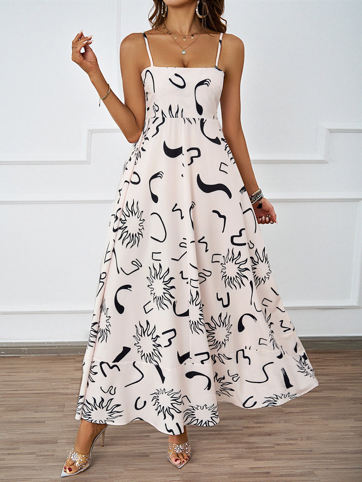 Robe maxi femme avec motif graphique Levoire