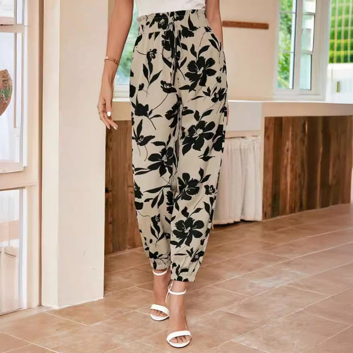 Pantalons floraux tendance pour femmes Levoire