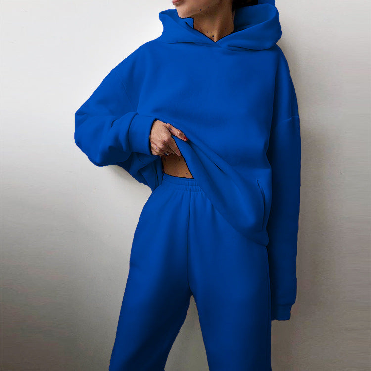 Ensemble de sweat à capuche surdimensionné et de pantalon de jogging pour femmes Levoire