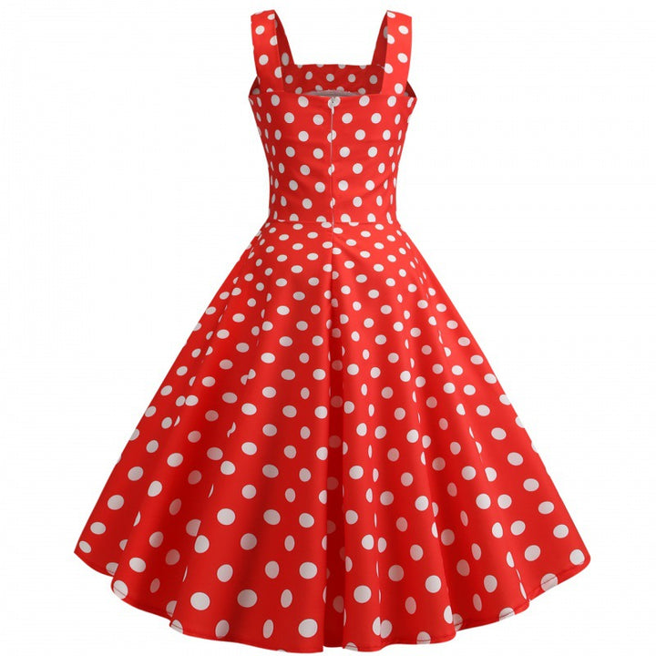 Robe swing pour femmes à pois et silhouette cintrée Levoire