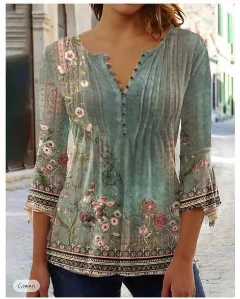 Levoire | Blouse Imprimée Avec Décolleté Élément 6