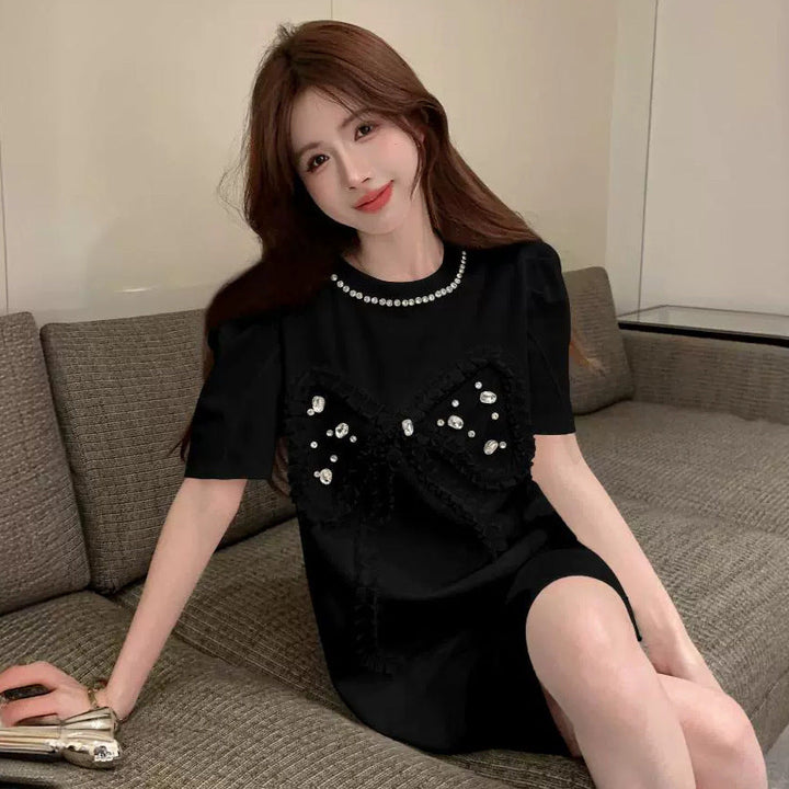Levoire | Robe à perles Kaakkois-Aasia T-shirt en strass Robe