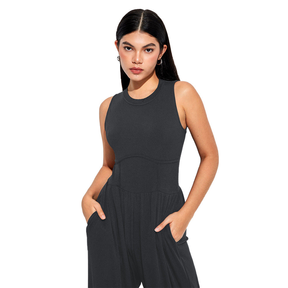 Combinaison pour femmes avec taille haute et poches latérales pratiques Levoire