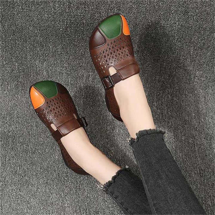 Levoire | Sandales À Air Avec Une Boucle Et Un Bout Coloré Pour Femmes