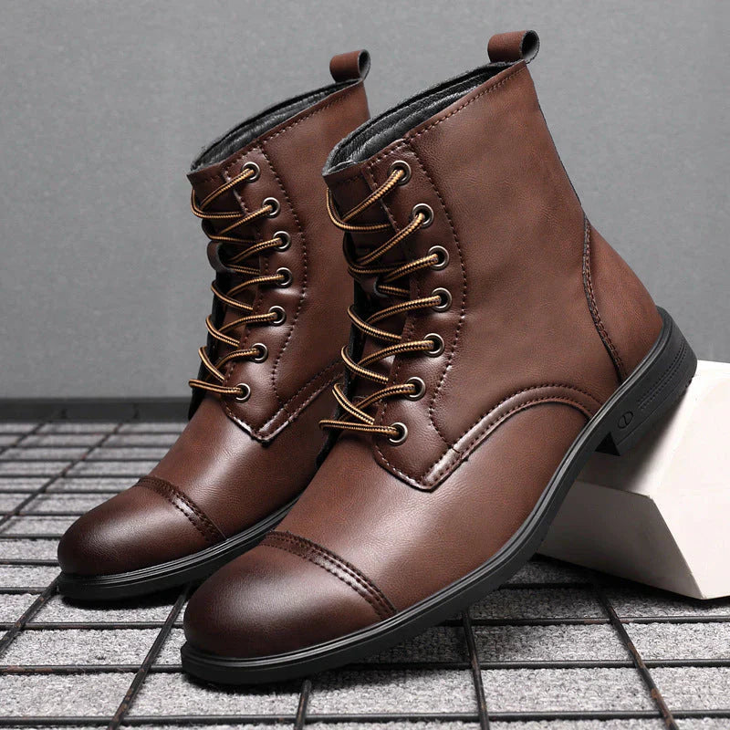 Levoire | Bottes en cuir de haute qualité pour les personnes soucieuses de leur style Braun Kastanja