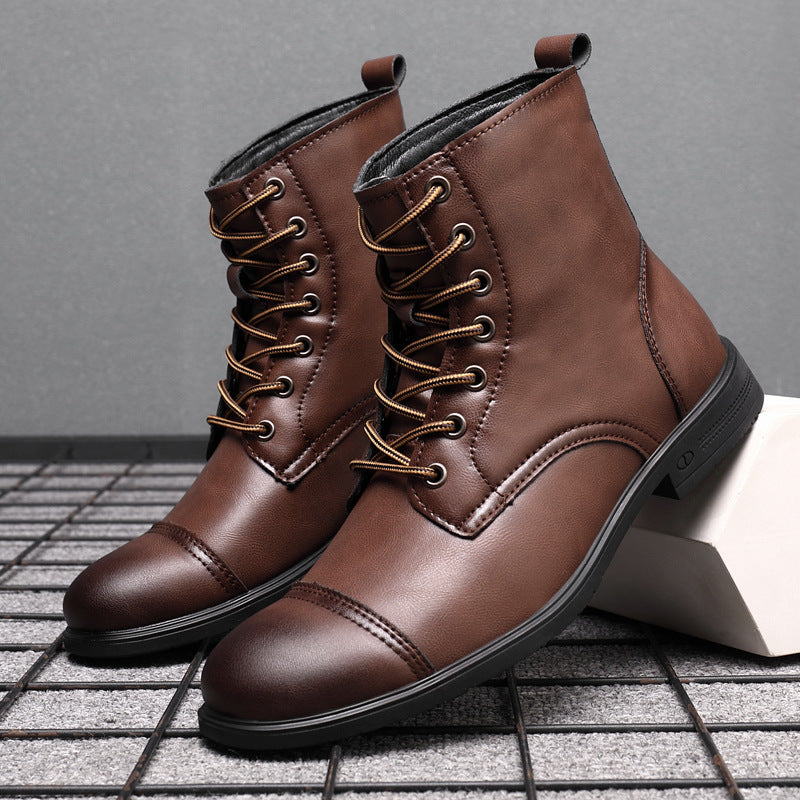Levoire | Bottes Cheville Cuir Véritable marron