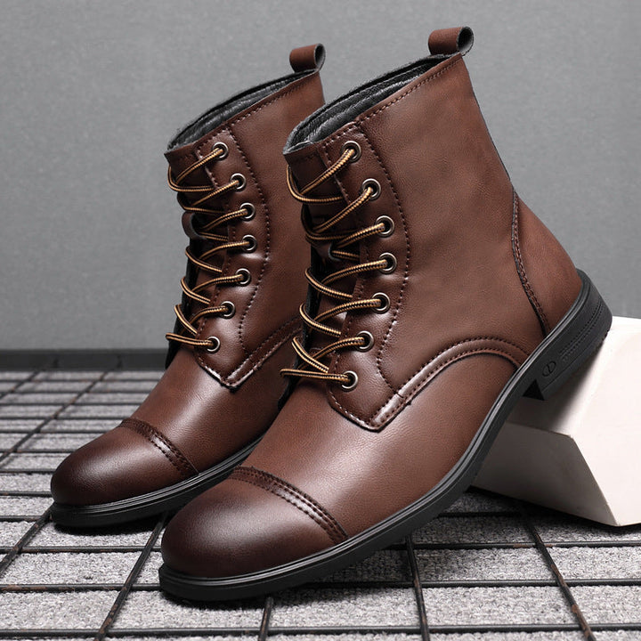 Levoire | Bottes Cheville Cuir Véritable marron