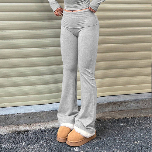 Pantalons de lounge pour femmes dans un style évasé élégant avec doublure douce Levoire