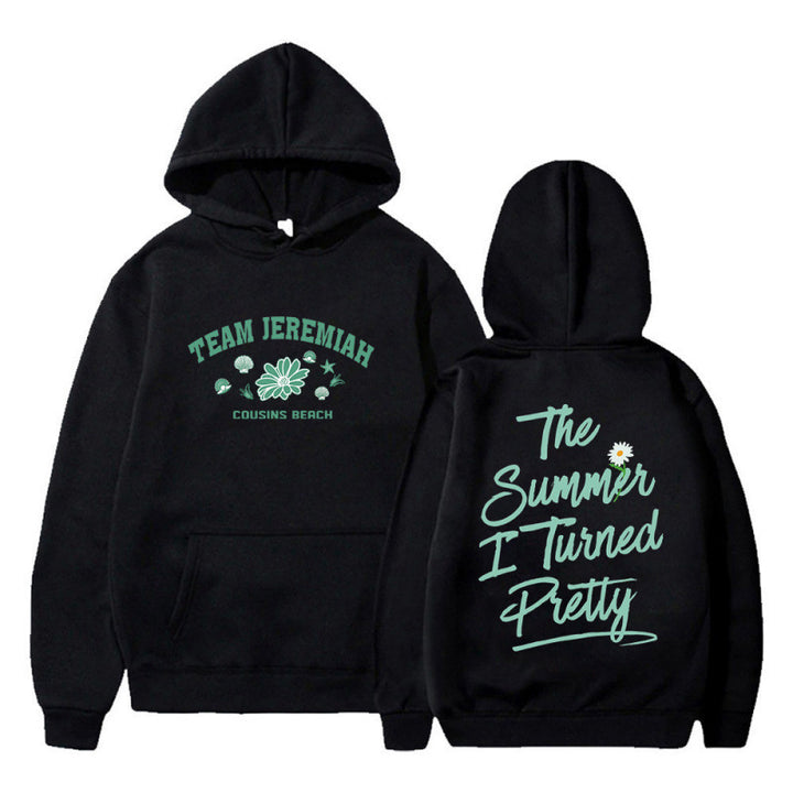 Sweat à capuche pour femmes avec imprimé floral et imprimé créatif Levoire