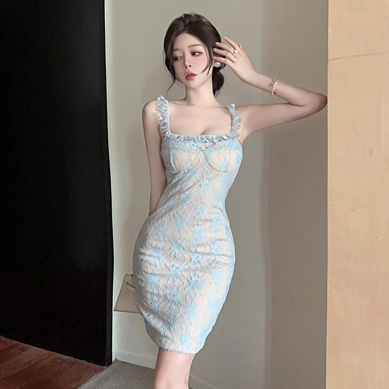 Levoire | jupe en dentelle Arrière ouvert Jupe en dentelle étroite Couleur de l'image