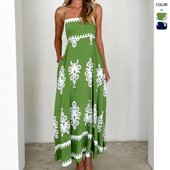 Robe d'été pour femme avec broderie élégante Levoire