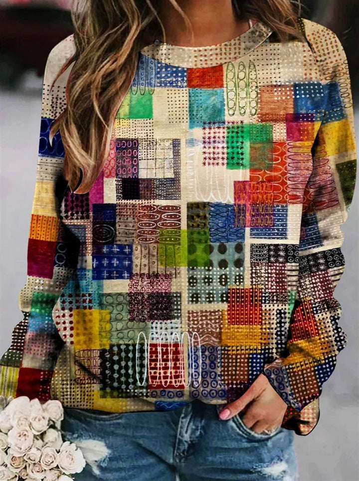 Levoire | Sweatshirt En Laine Imprimé Multicolore
