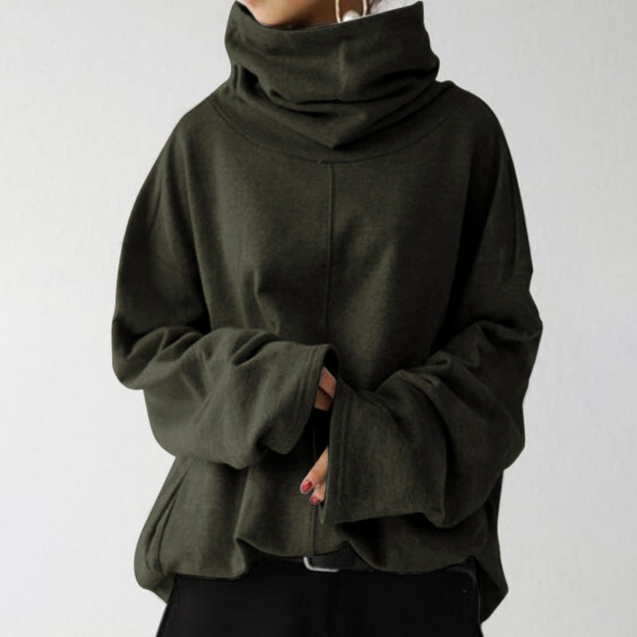 Levoire | Pull En Tricot Décontracté À Manches Longues Avec Poches Vert