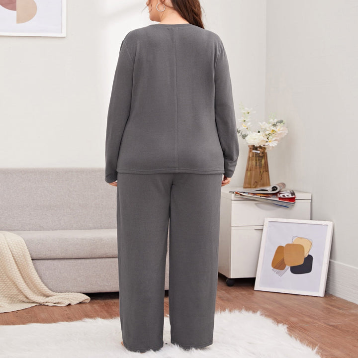 Levoire | Plus-vêtements Hauts à manches longues Pantalons longs Ensemble à deux pièces