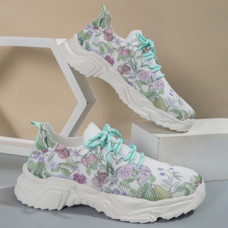 Levoire | Baskets De Tennis Larges Avec Protection Florale Pour Femmes