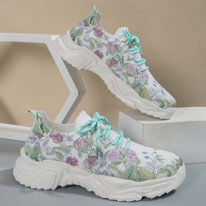 Levoire | Baskets De Tennis Larges Avec Protection Florale Pour Femmes