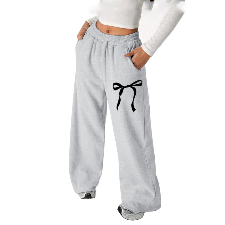 Pantalons de loisirs pour femmes avec motif de nœud élégant et coupe confortable Levoire