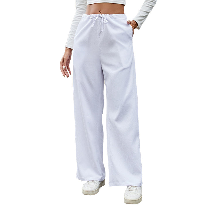 Pantalons de jogging amples pour femmes avec taille élastique et poches pratiques Levoire